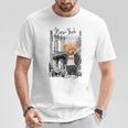 Cool New York City Teddy Bear Illustration Graphic s Tシャツ 面白い贈り物