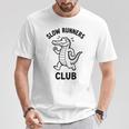 Crocodilelow Runners Club おもしろランニングマスコット 長袖tシャツ Tシャツ 面白い贈り物