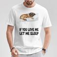 Cute Leonberger If You Love Me Let Meleep パジャマ Tシャツ 面白い贈り物