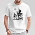 Don Quixote アートワーク 長袖tシャツ Tシャツ 面白い贈り物