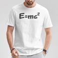 E Mc2 面白い 物理学 サイエンス シャツ エネルギー 質量光 速度 Tシャツ 面白い贈り物