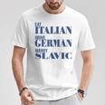 Eat Italian Drive German Marrylavic Quote Car ユーモア Tシャツ 面白い贈り物