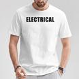 Electrical – Professional Electriciantaff Uniform Tシャツ 面白い贈り物