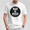Exclusive War Is Over If You Want It 限定版 Tシャツ 面白い贈り物