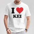 I Heart Keiファーストネーム I Love パーソナライズ Tシャツ 面白い贈り物