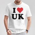 I Heart Uk Initials I Love UK First And Last Name U K 長袖tシャツ Tシャツ 面白い贈り物
