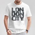 I Love London、クールでレトロなロンドンのファッショングラフィックデザイン。 Tシャツ 面白い贈り物