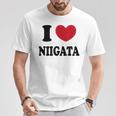 I Love Niigata 新潟大好き Tシャツ 面白い贈り物