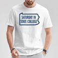 Saturday Intate College Pa Is For Football Tシャツ 面白い贈り物