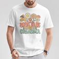 Soon To Be Grandma Expecting Baby Daisy Groovy Wildflower Tシャツ 面白い贈り物