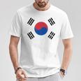 South Korea Korean National Flageoul Tシャツ 面白い贈り物