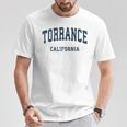 Torrance California Ca ビンテージ アスレチック スポーツデザイン Tシャツ 面白い贈り物