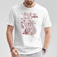 Trendy California Republic Landmarks Map Outlineintage Tシャツ 面白い贈り物