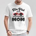Two Fast Mom Of The Birthday Boy Racing Car Family T-Shirt Personalized Gifts