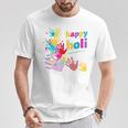 Vibrant Happy Holi Tシャツ 面白い贈り物