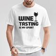 Wine Tasting Is Myport 面白いワインの名言 Tシャツ 面白い贈り物