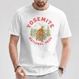 Yosemite National Park Ranger Bigfoot 80Sasquatch Tシャツ 面白い贈り物
