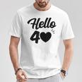 こんにちは40歳 40歳 40歳 誕生日 四十歳 母 Tシャツ 面白い贈り物