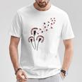 てんとう虫愛好家のためのフラワータンポポてんとう虫シャツ Tシャツ 面白い贈り物