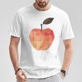 りんご フルーツ モチーフ アート りんご Tシャツ 面白い贈り物