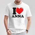 アイ・ラブ・アンナ Tシャツ 面白い贈り物