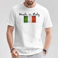 イタリア製イタリア国旗シャツ。 Tシャツ 面白い贈り物