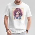 カワイイアニメ ちびガール バブルティー ボバミルク オタク Tシャツ 面白い贈り物