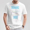 キッズ タイタニック キッズ 帆船 ヴィンテージ クルーズ ベッセル 1912 Tシャツ 面白い贈り物