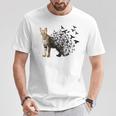 サーバルキャット 長袖tシャツ Tシャツ 面白い贈り物