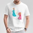 ザ・スーパーマリオギャラクシー・ムービーtarry Princess Duo Tシャツ 面白い贈り物