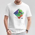 ザ・スーパーマリオギャラクシー・ムービーyoshi In Action Tシャツ 面白い贈り物