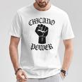 チカーノパワー メキシコ メキシコ ラティーナ ラテンクス ラザノ ラ ミグラ Tシャツ 面白い贈り物