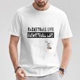バスケットボール Basketball Life ラビット Tシャツ 面白い贈り物