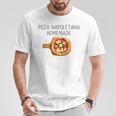 ピザ ナポレターナ イタリア ピザ ナポリタン マルゲリータ Tシャツ 面白い贈り物
