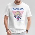 フェスバ ワンポイントマリオン Tシャツ 面白い贈り物
