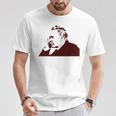フリードリヒ・ニーチェステンシル Tシャツ 面白い贈り物