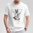 ロックンロール ドッグ ギター ミュージック バイブ Tシャツ 面白い贈り物