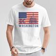 ワシントンdc アメリカ国旗tシャツ Tシャツ 面白い贈り物