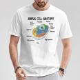 動物細胞の解剖学 生物学者 理科学生 Tシャツ 面白い贈り物