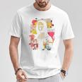 抽象グラフィティ モナリザ バックプリント Tシャツ 面白い贈り物