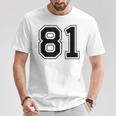 番号 81 Tシャツ 面白い贈り物
