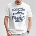 私はむしろなりたい-フィッシャーフィッシャーマンカンパチ釣り Tシャツ 面白い贈り物