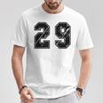 背番号 29 チーム短大スポーツ背番号付きユニフォーム Tシャツ 面白い贈り物