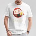 酔っぱらい だるま 日本の漢字 お土産 ビール アート 日本 ユーモア Tシャツ 面白い贈り物