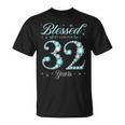 32歳の32歳の誕生日bデーパーティーに神に祝福されて Tシャツ