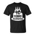 40年のお祝い イベント、記念日、誕生日。 Tシャツ