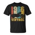 60 歳の誕生日バイカーギフトtシャツ-ヴィンテージ1966バイク Tシャツ