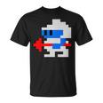 8ビット80年代レトロクラシックビデオゲームキャラクターダグヒーロー Tシャツ