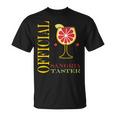 Alcohol Officialangria Taster Drinkangria Tシャツ