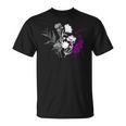 Asexual Pride Fleurs Élégantes Aux Couleurs De La Fierté Ace T-Shirt